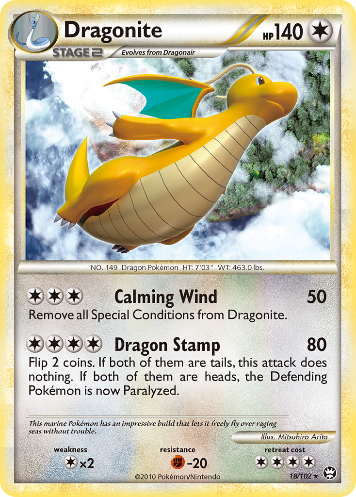 Dragonite (18/102) [HeartGold & SoulSilver: Triumphant] | Clutch Gaming