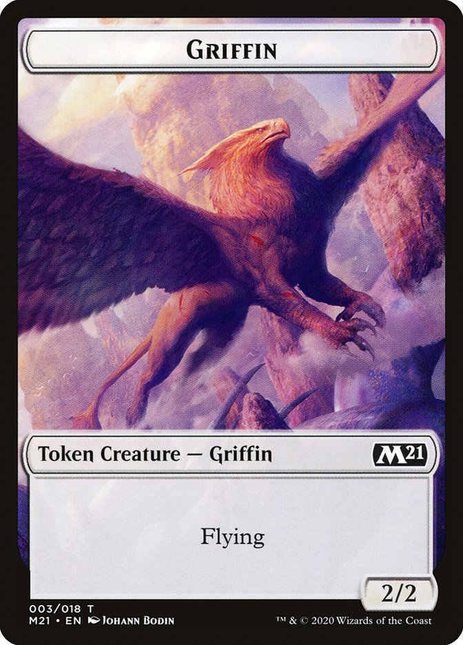 Bird // Griffin Double-Sided Token [Core Set 2021 Tokens] | Clutch Gaming