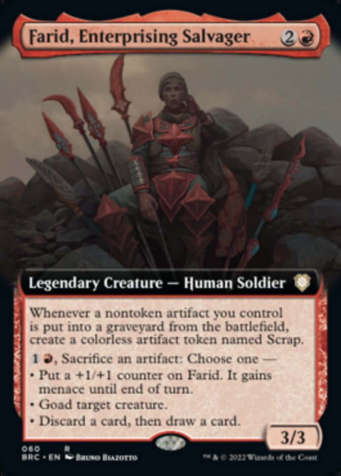 Farid, Enterprising Salvager (Extended Art) [The Brothers' War Commander] | Clutch Gaming