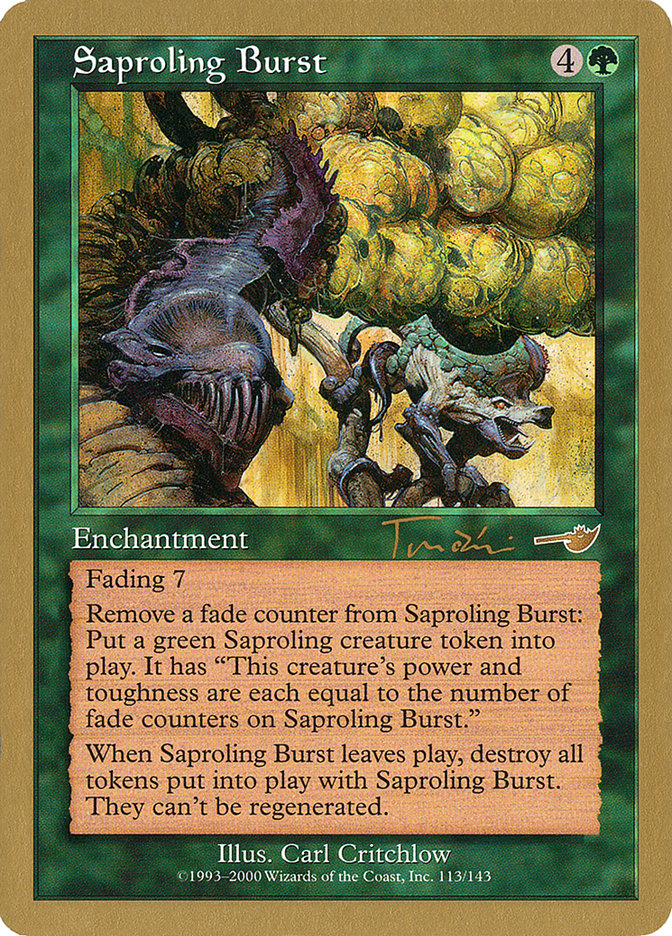 Saproling Burst (Jan Tomcani) [World Championship Decks 2001] | Clutch Gaming