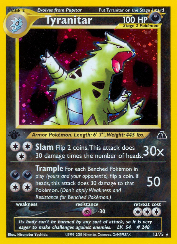 Tyranitar (12/75) [Neo Discovery 1st Edition] | Clutch Gaming