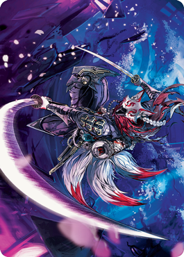 Blade-Blizzard Kitsune Art Card [Kamigawa: Neon Dynasty Art Series] | Clutch Gaming
