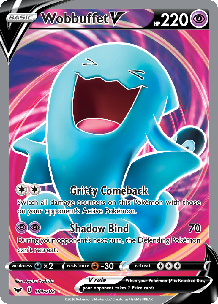 Wobbuffet V (191/202) [Sword & Shield: Base Set] | Clutch Gaming