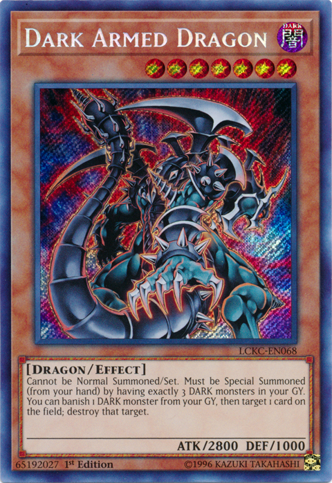 Dark Armed Dragon [LCKC-EN068] Secret Rare | Clutch Gaming