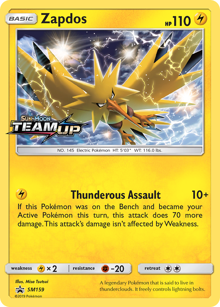 Zapdos (SM159) [Sun & Moon: Black Star Promos] | Clutch Gaming