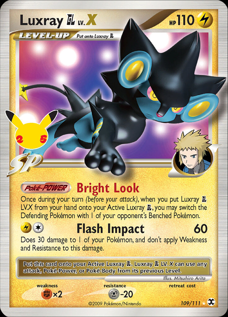 Luxray GL LV.X (109/111) [Celebrations: 25th Anniversary - Classic Collection] | Clutch Gaming