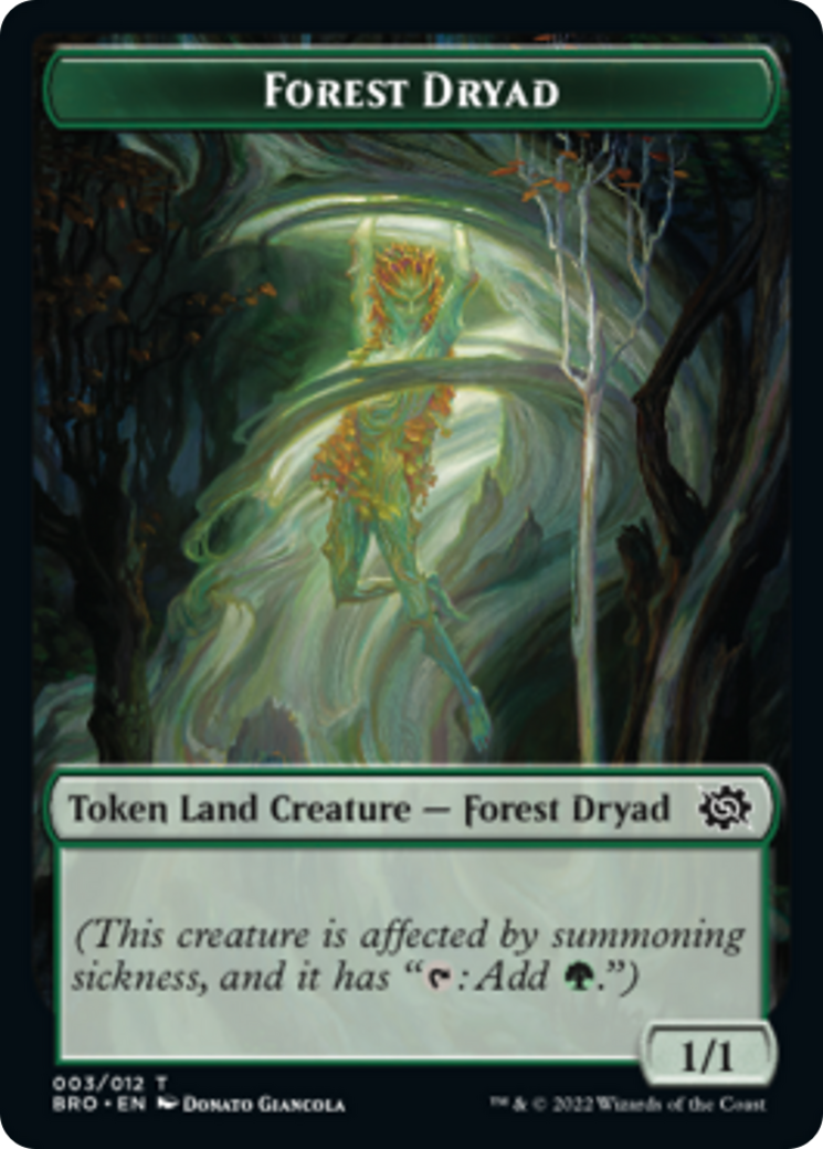 Forest Dryad Token [The Brothers' War Tokens] | Clutch Gaming