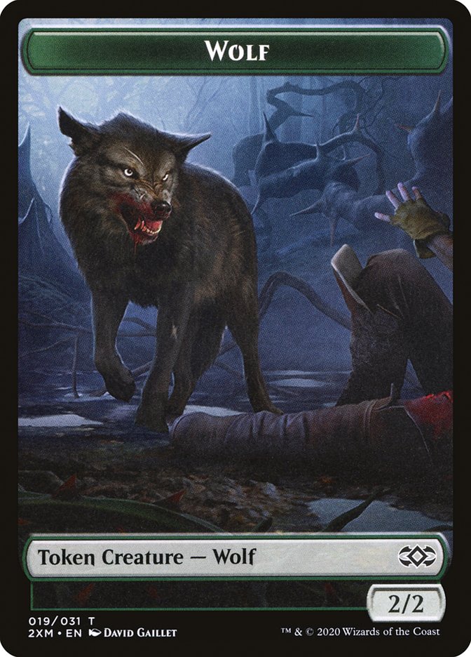 Copy // Wolf Double-Sided Token [Double Masters Tokens] | Clutch Gaming