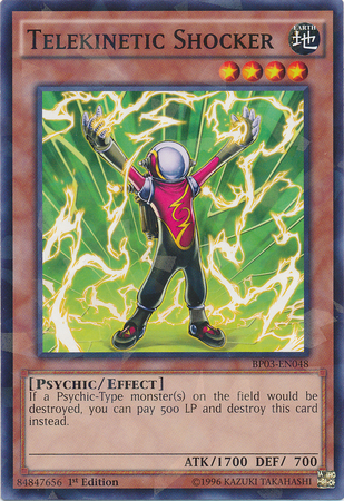 Telekinetic Shocker [BP03-EN048] Shatterfoil Rare | Clutch Gaming