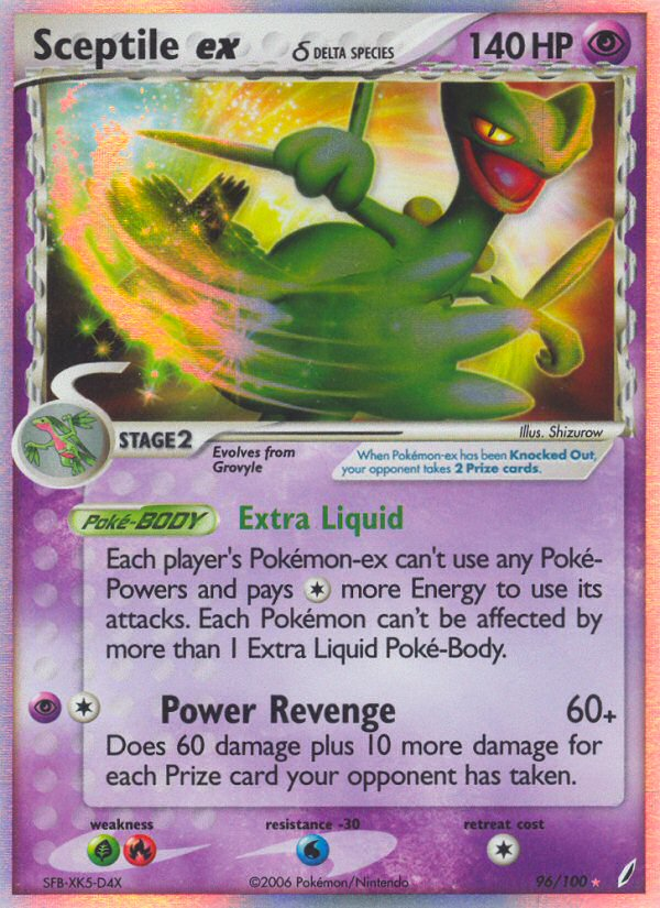 Sceptile ex (96/100) (Delta Species) [EX: Crystal Guardians] | Clutch Gaming