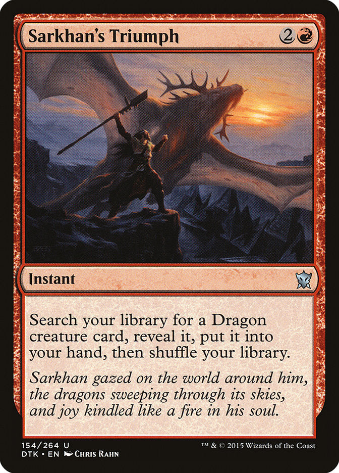 Sarkhan's Triumph [Dragons of Tarkir] | Clutch Gaming