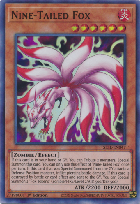Nine-Tailed Fox [SESL-EN047] Super Rare | Clutch Gaming