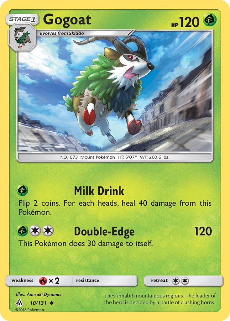 Gogoat (10/131) [Sun & Moon: Forbidden Light] | Clutch Gaming