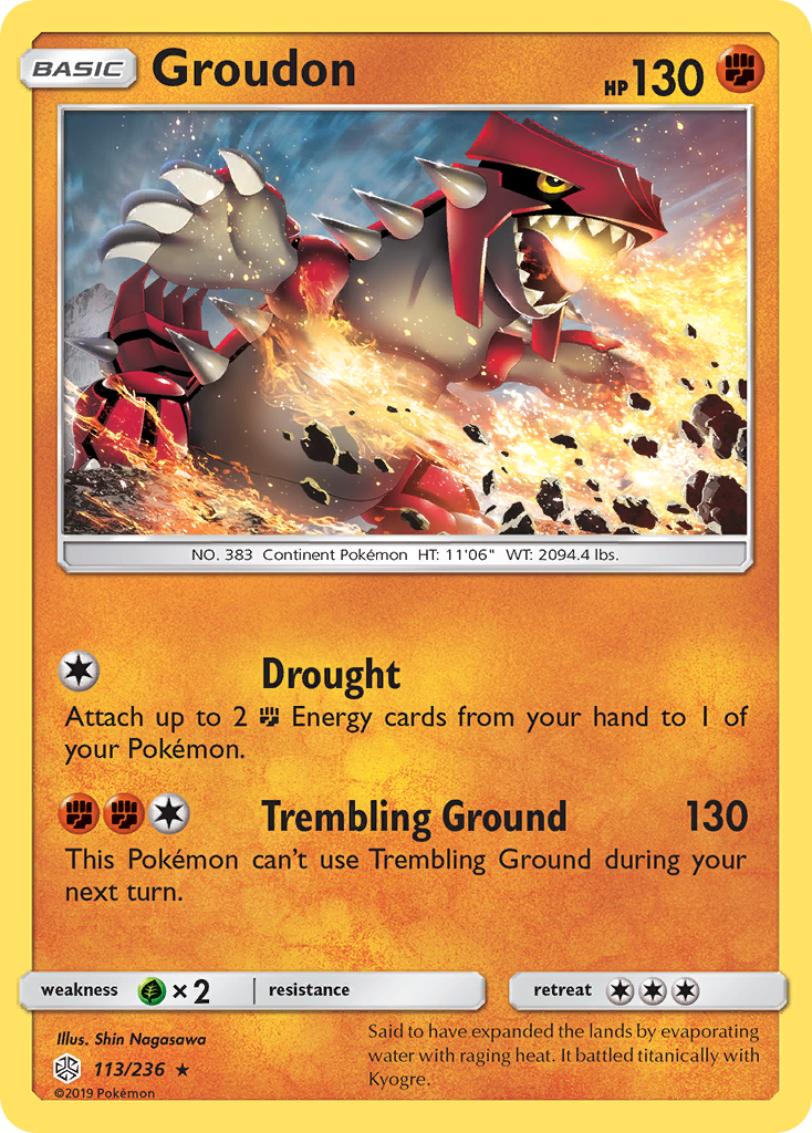 Groudon (113/236) [Sun & Moon: Cosmic Eclipse] | Clutch Gaming