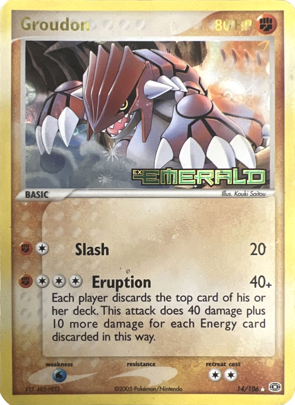 Groudon (14/106) (Stamped) [EX: Emerald] | Clutch Gaming