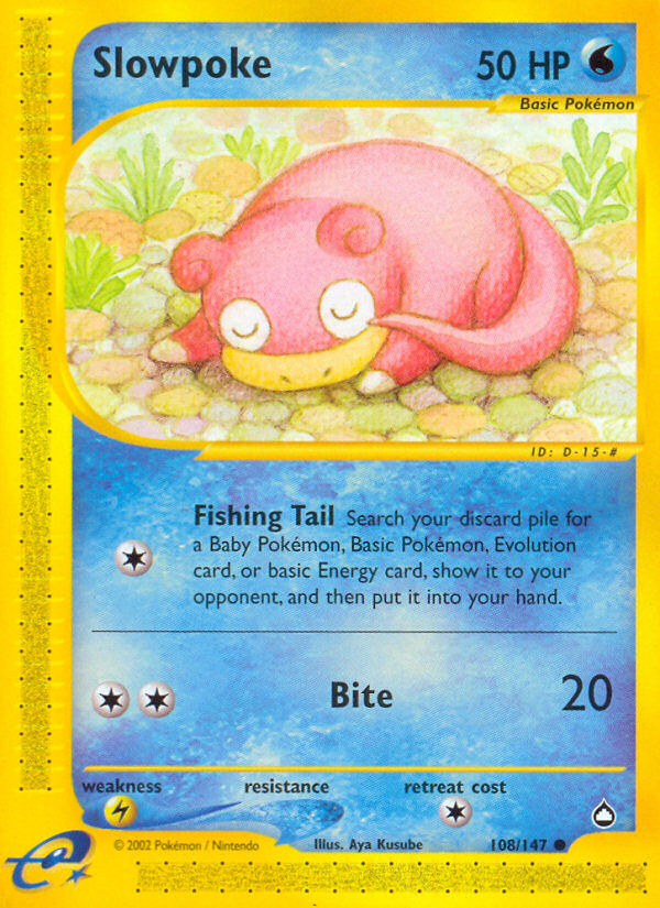 Slowpoke (108/147) [Aquapolis] | Clutch Gaming