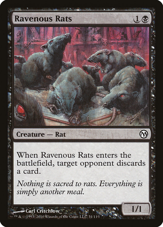 Ravenous Rats [Duels of the Planeswalkers] | Clutch Gaming