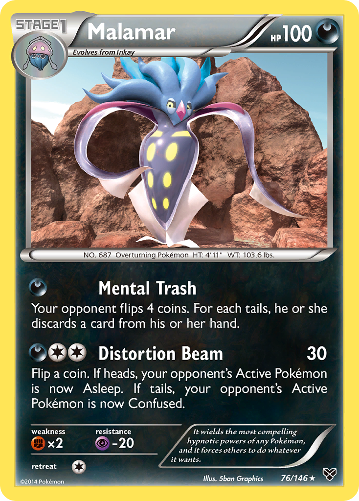 Malamar (76/146) [XY: Base Set] | Clutch Gaming