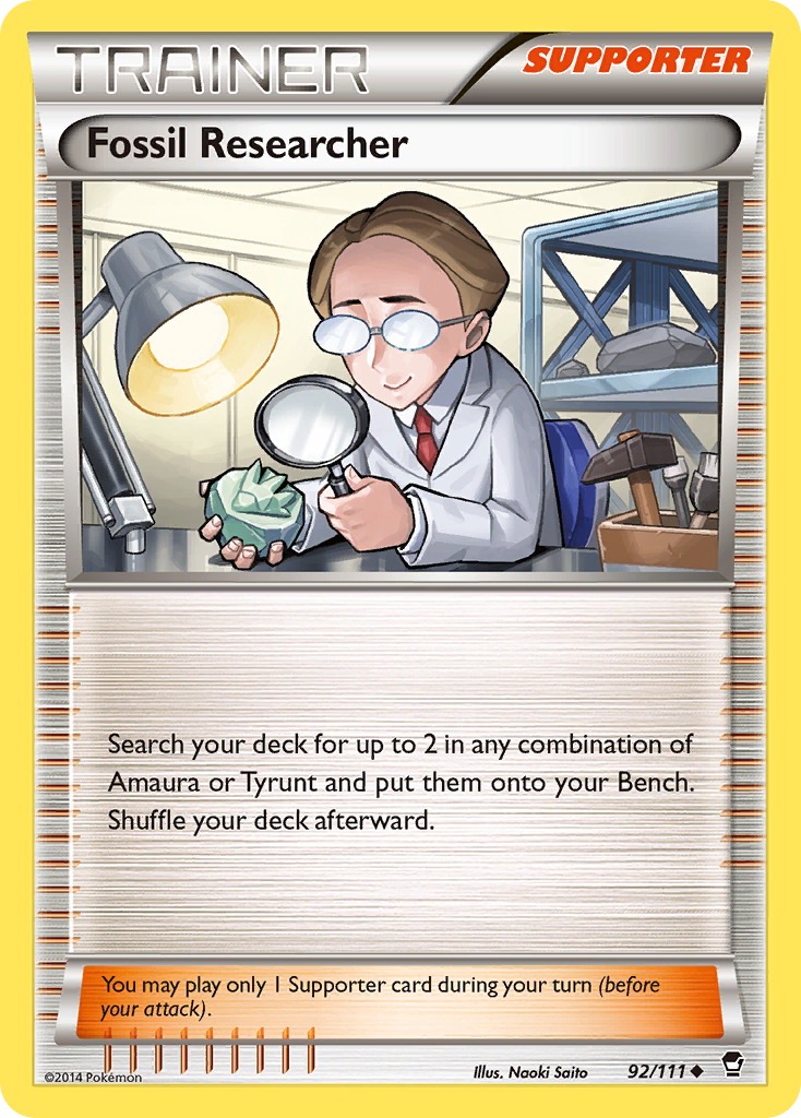 Fossil Researcher (92/111) [XY: Furious Fists] | Clutch Gaming