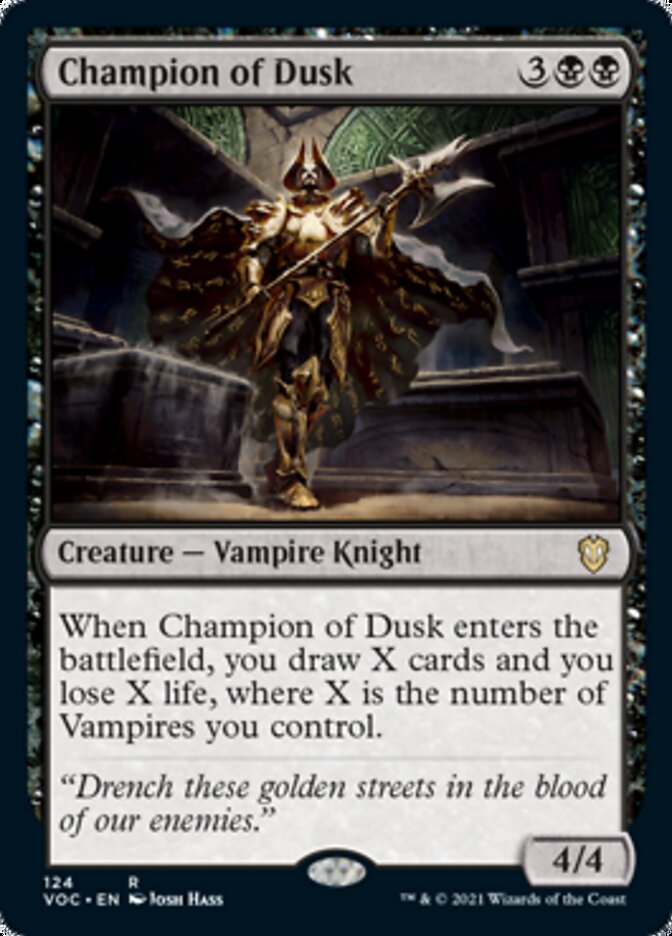 Champion of Dusk [Innistrad: Crimson Vow Commander] | Clutch Gaming