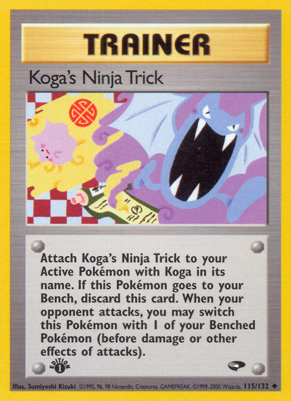 Koga's Ninja Trick (115/132) [Gym Challenge 1st Edition] | Clutch Gaming