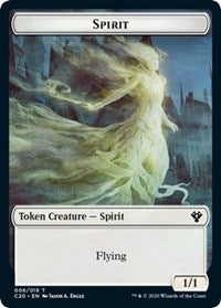 Spirit // Treasure Double-Sided Token [Commander 2020 Tokens] | Clutch Gaming