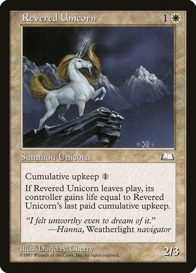 Revered Unicorn [Weatherlight] | Clutch Gaming