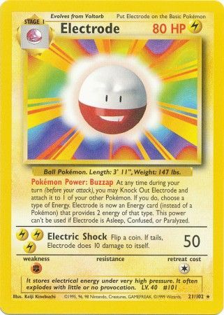 Electrode (21/102) [Base Set Unlimited] | Clutch Gaming