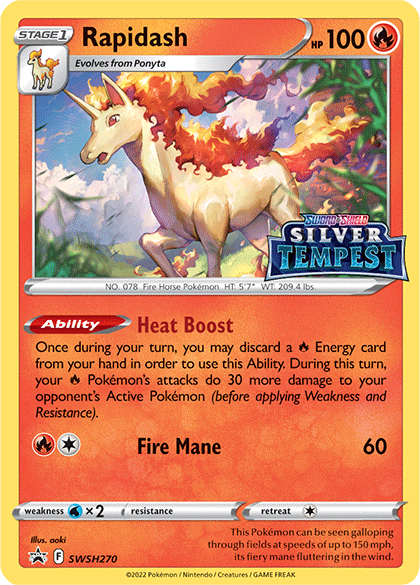 Rapidash (SWSH270) (Prerelease) [Sword & Shield: Black Star Promos] | Clutch Gaming