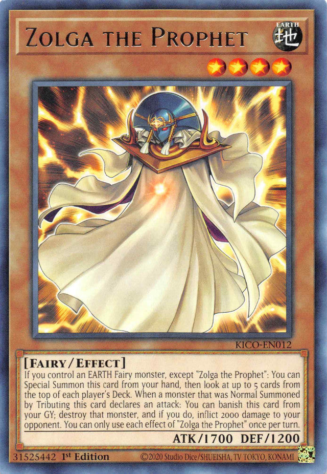 Zolga the Prophet (Rare) [KICO-EN012] Rare | Clutch Gaming