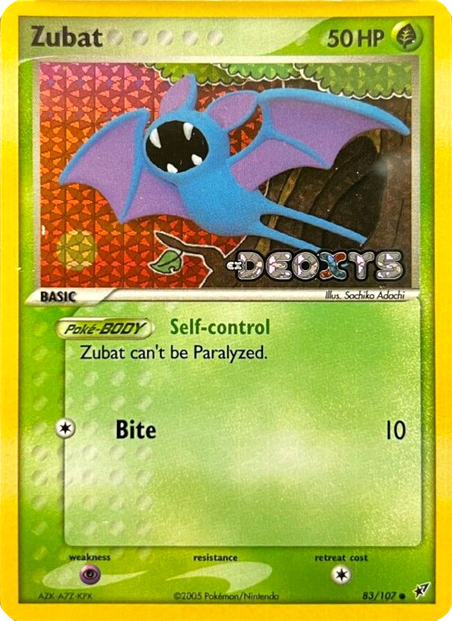 Zubat (83/107) (Stamped) [EX: Deoxys] | Clutch Gaming