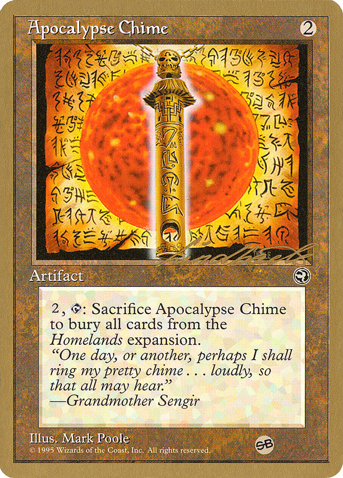 Apocalypse Chime (Leon Lindback) (SB) [Pro Tour Collector Set] | Clutch Gaming