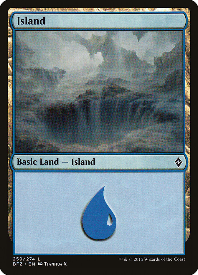 Island (259a) [Battle for Zendikar] | Clutch Gaming