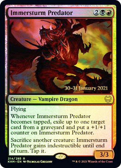 Immersturm Predator [Kaldheim Prerelease Promos] | Clutch Gaming