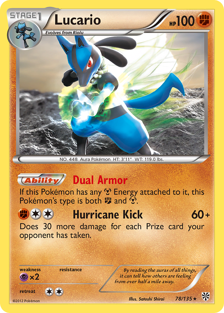 Lucario (78/135) [Black & White: Plasma Storm] | Clutch Gaming