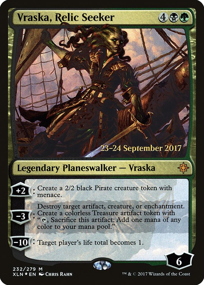 Vraska, Relic Seeker [Ixalan Prerelease Promos] | Clutch Gaming