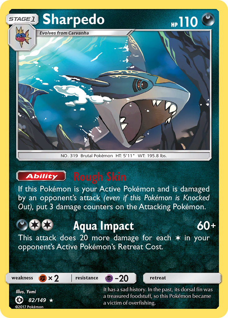 Sharpedo (82/149) [Sun & Moon: Base Set] | Clutch Gaming