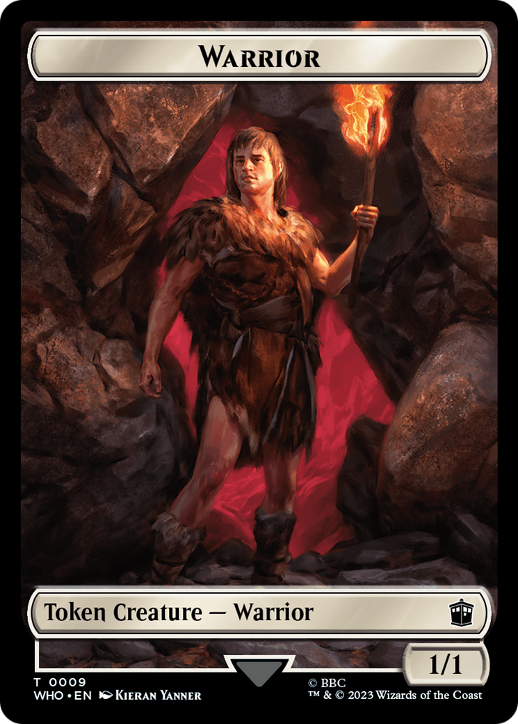 Warrior // Food (0027) Double-Sided Token [Doctor Who Tokens] | Clutch Gaming