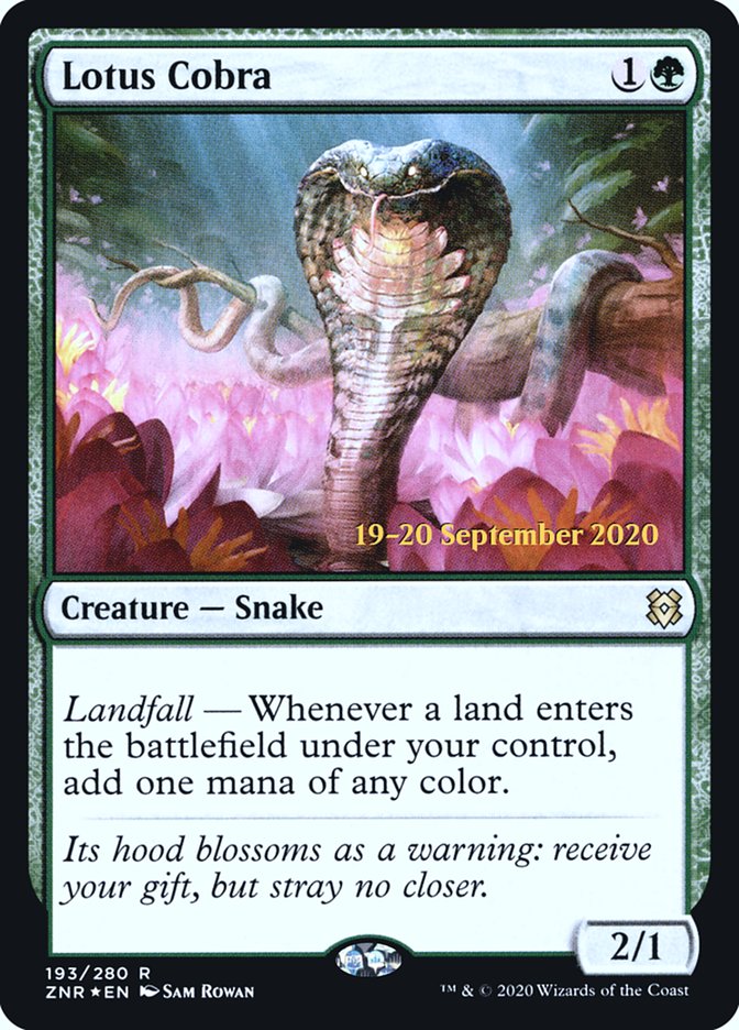 Lotus Cobra [Zendikar Rising Prerelease Promos] | Clutch Gaming