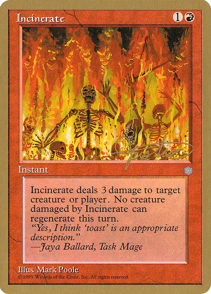 Incinerate (Mark Justice) [Pro Tour Collector Set] | Clutch Gaming