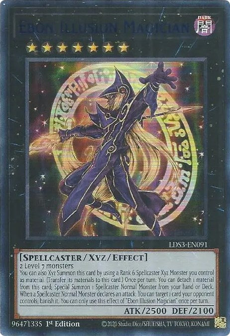 Ebon Illusion Magician (Blue) [LDS3-EN091] Ultra Rare | Clutch Gaming