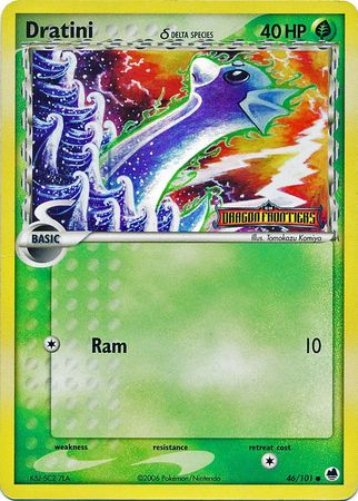 Dratini (46/101) (Delta Species) (Stamped) [EX: Dragon Frontiers] | Clutch Gaming