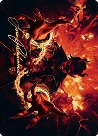 Tibalt's Trickery Art Card (Gold-Stamped Signature) [Kaldheim Art Series] | Clutch Gaming