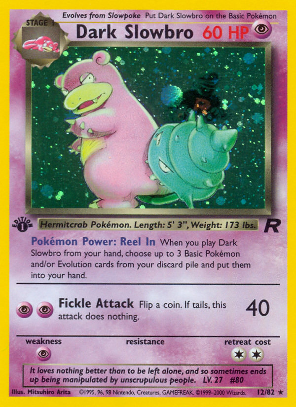 Dark Slowbro (12/82) [Team Rocket 1st Edition] | Clutch Gaming