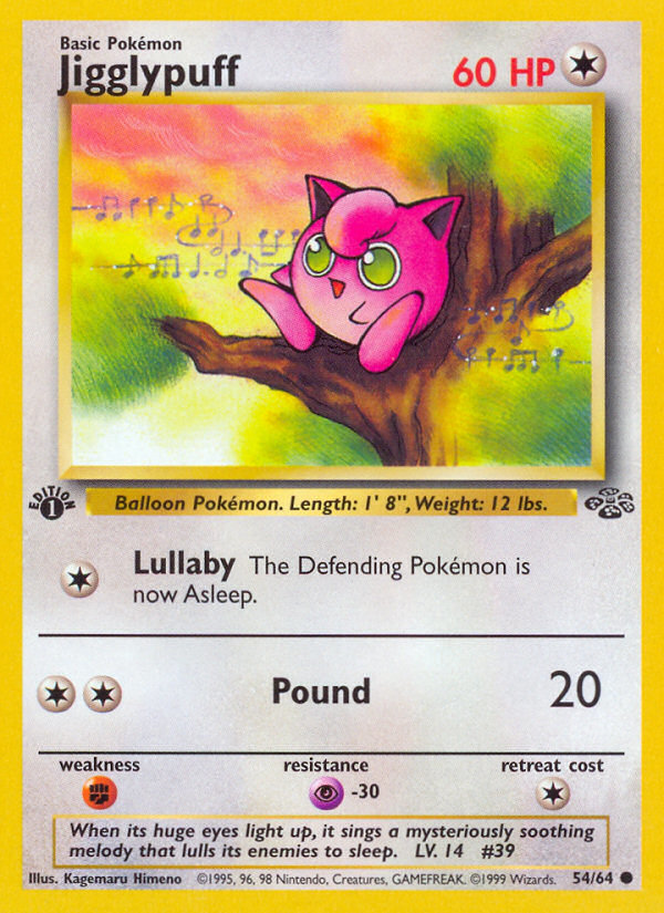 Jigglypuff (54/64) [Jungle 1st Edition] | Clutch Gaming