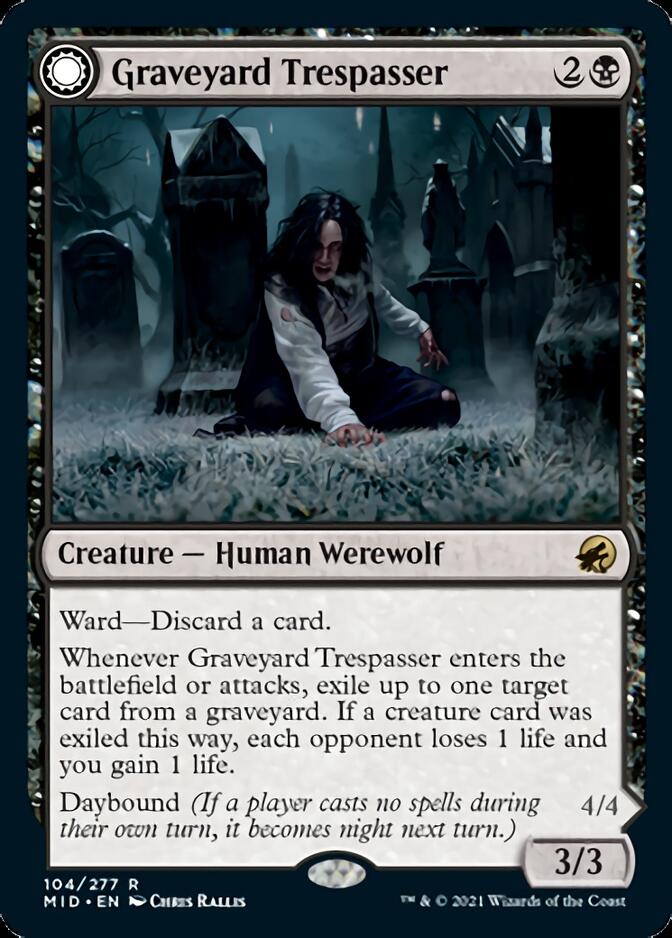 Graveyard Trespasser // Graveyard Glutton [Innistrad: Midnight Hunt] | Clutch Gaming