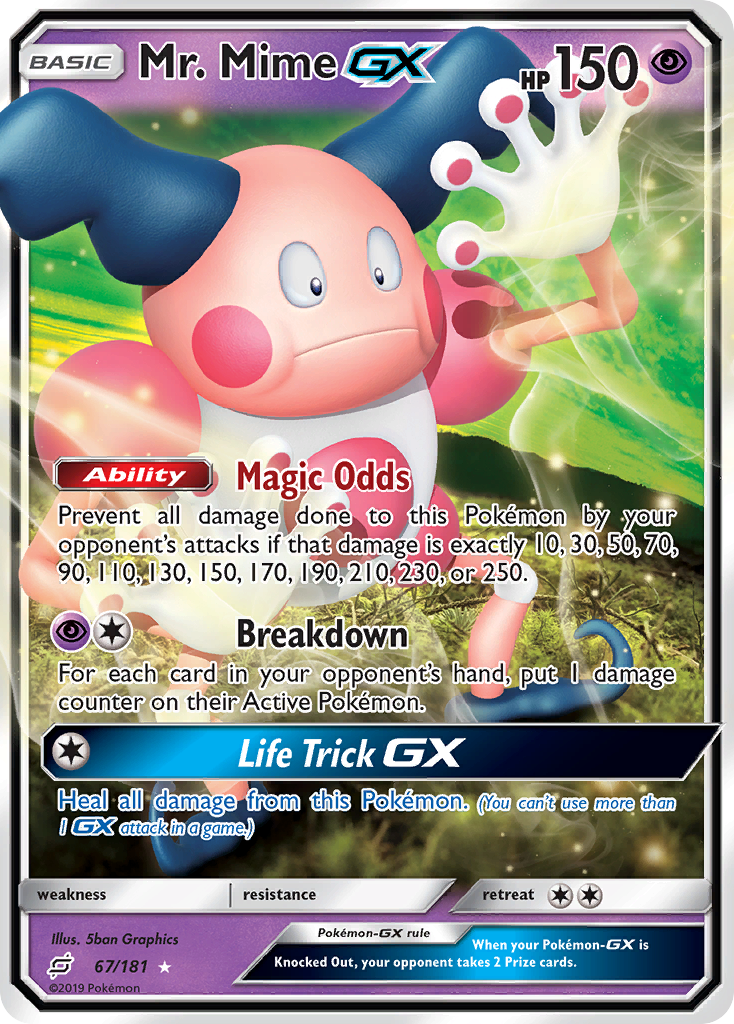 Mr. Mime GX (67/181) [Sun & Moon: Team Up] | Clutch Gaming