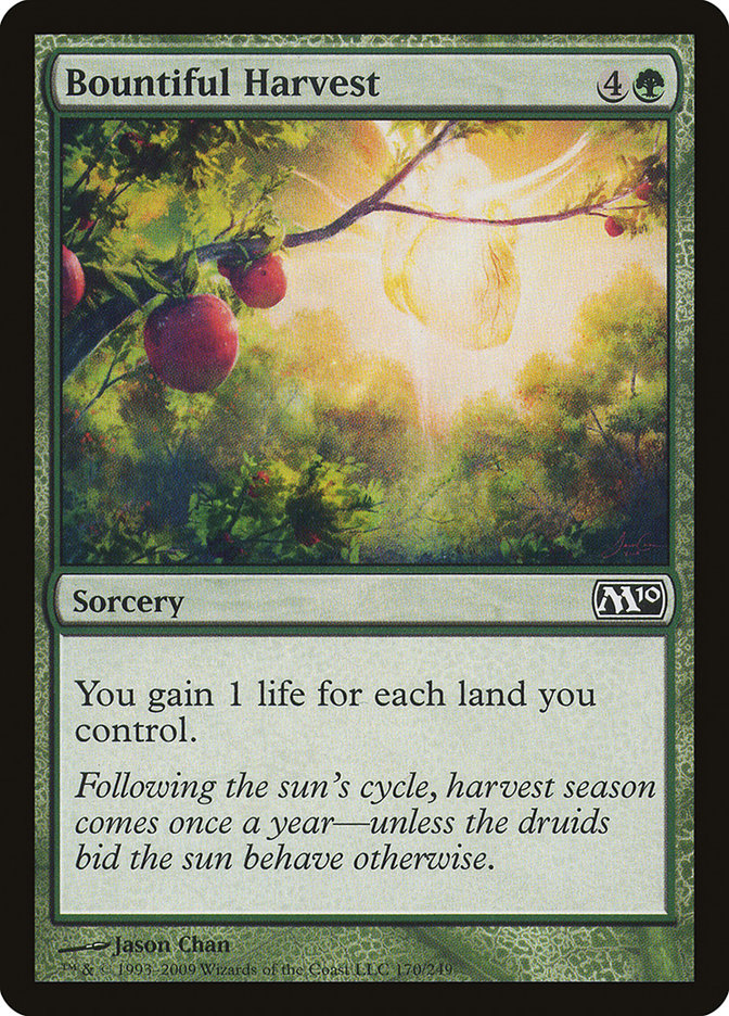 Bountiful Harvest [Magic 2010] | Clutch Gaming