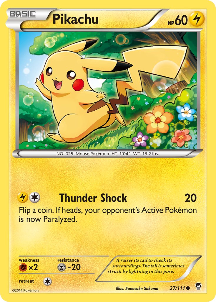 Pikachu (27/111) [XY: Furious Fists] | Clutch Gaming