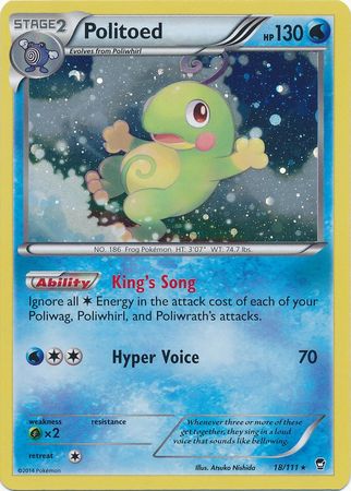 Politoed (18/111) (Cosmos Holo) [XY: Furious Fists] | Clutch Gaming